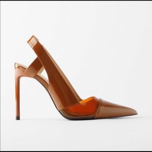 Zara Brown Heels, NEW with tags